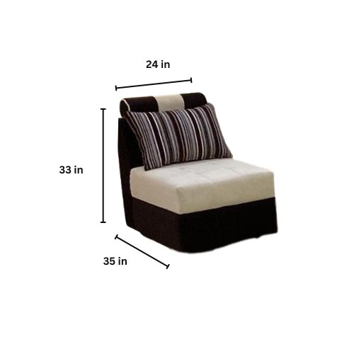 Silvester 1 Seater Fabric Sofa - Torque India