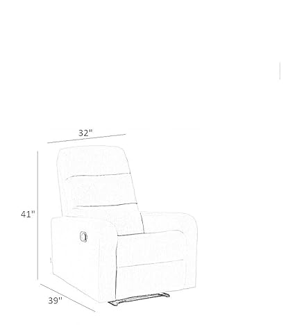 Spino 1 Seater Fabric Manual Recliner - Torque India