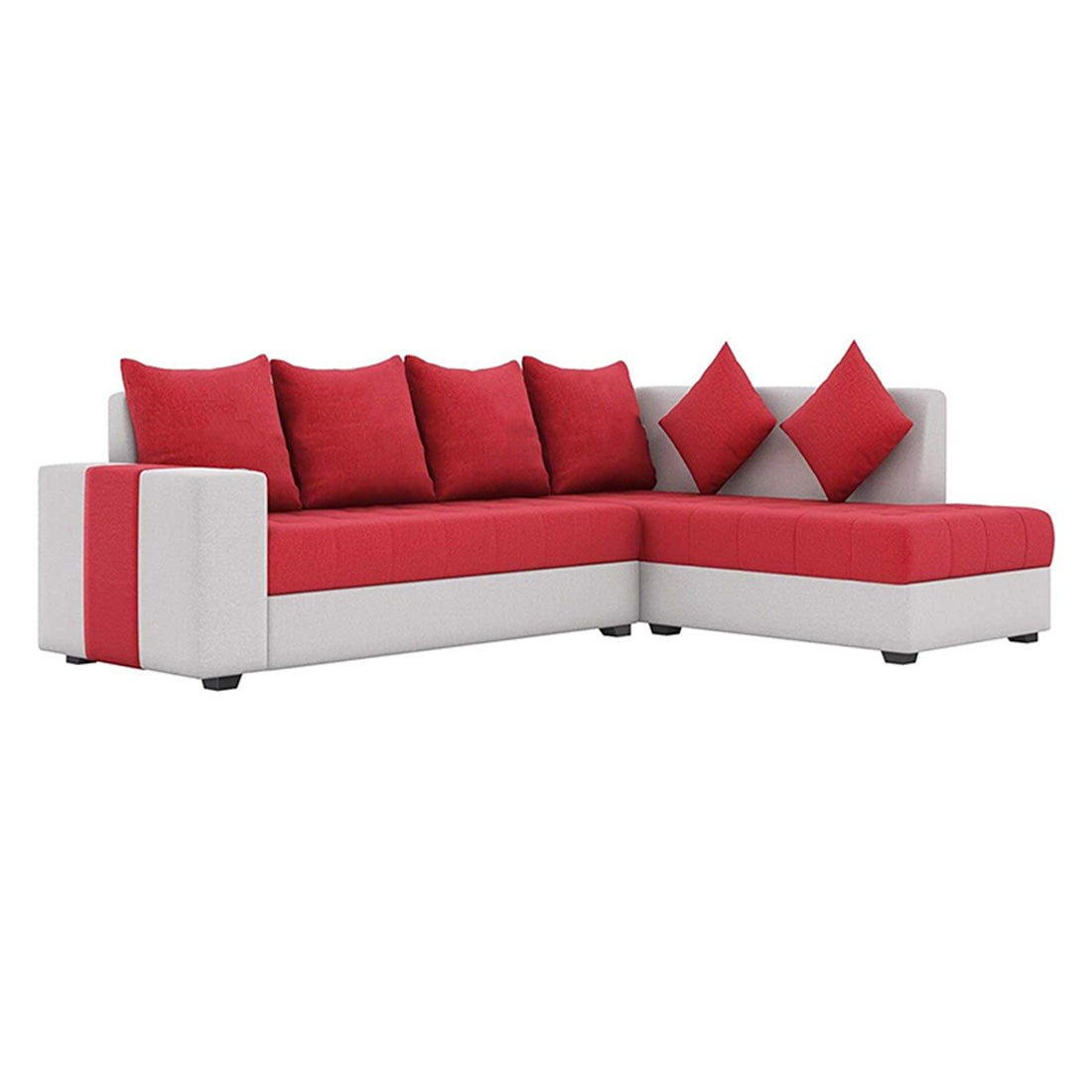 Steffan 6 Seater L Shape Corner Fabric Sofa for Living Room - Torque India