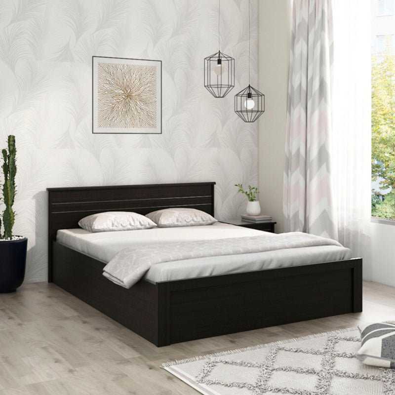 Torque India Johan Queen Size Bed With Box Storage For Bedroom (Brown) - TorqueIndia