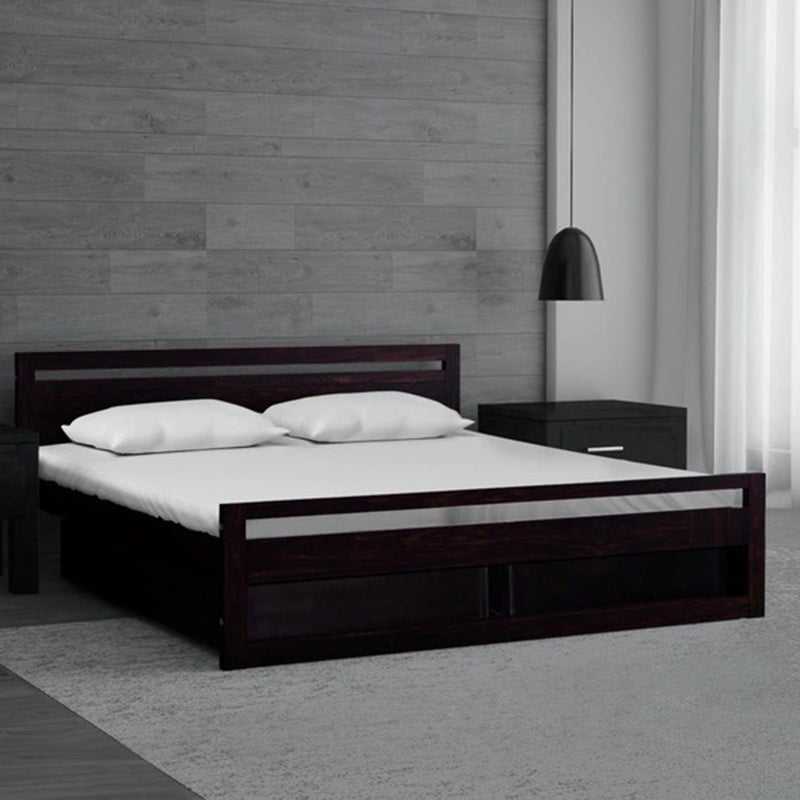 Torque India Mathew King Size Bed With Drawer Storage For Bedroom (Brown) - TorqueIndia