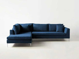 Torque India Snowhill 4 Seater Fabric L Shape Sofa For Living Room - TorqueIndia