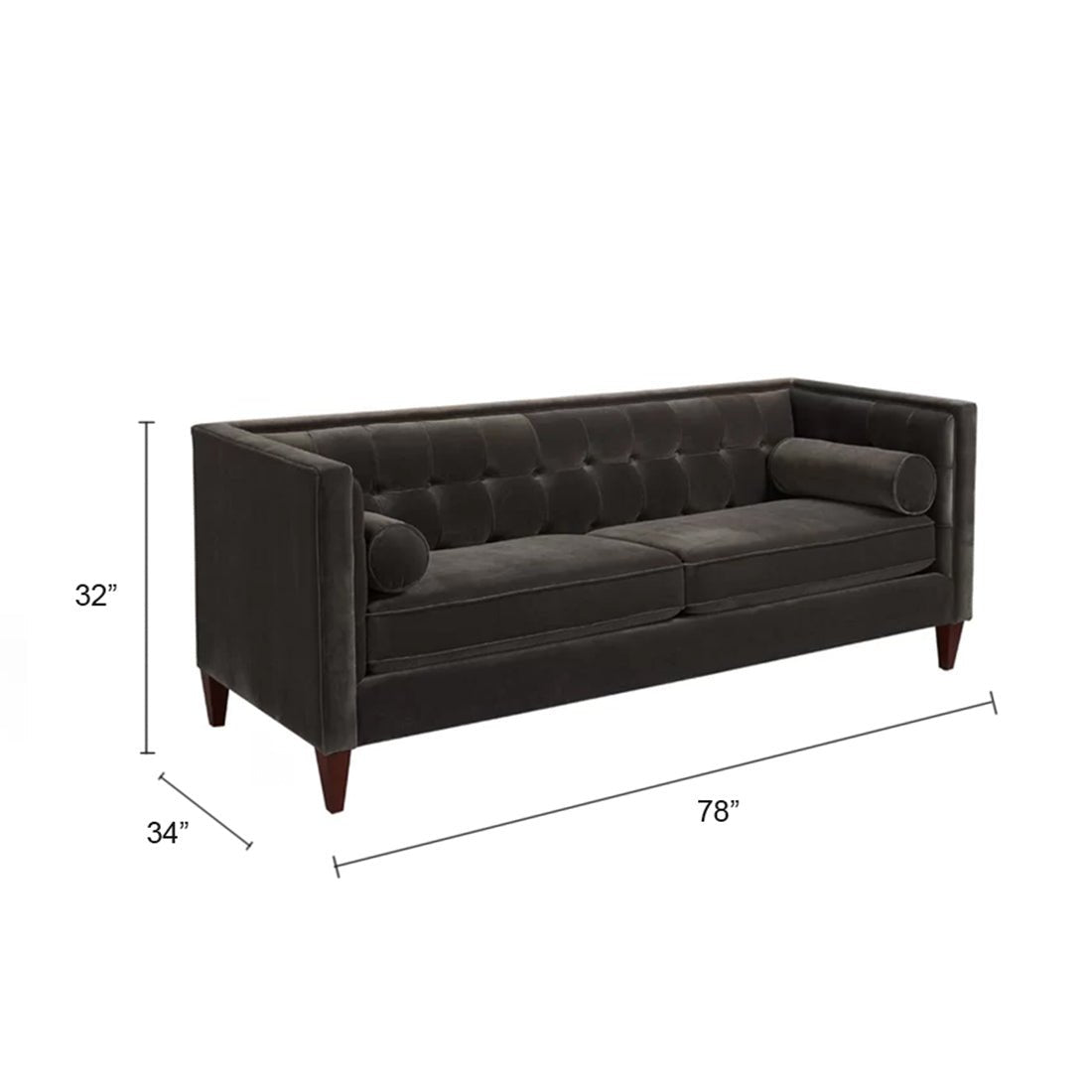 Torque - Russell 3 Seater Fabric Sofa for Living Room | Bedroom | Office - Torque India