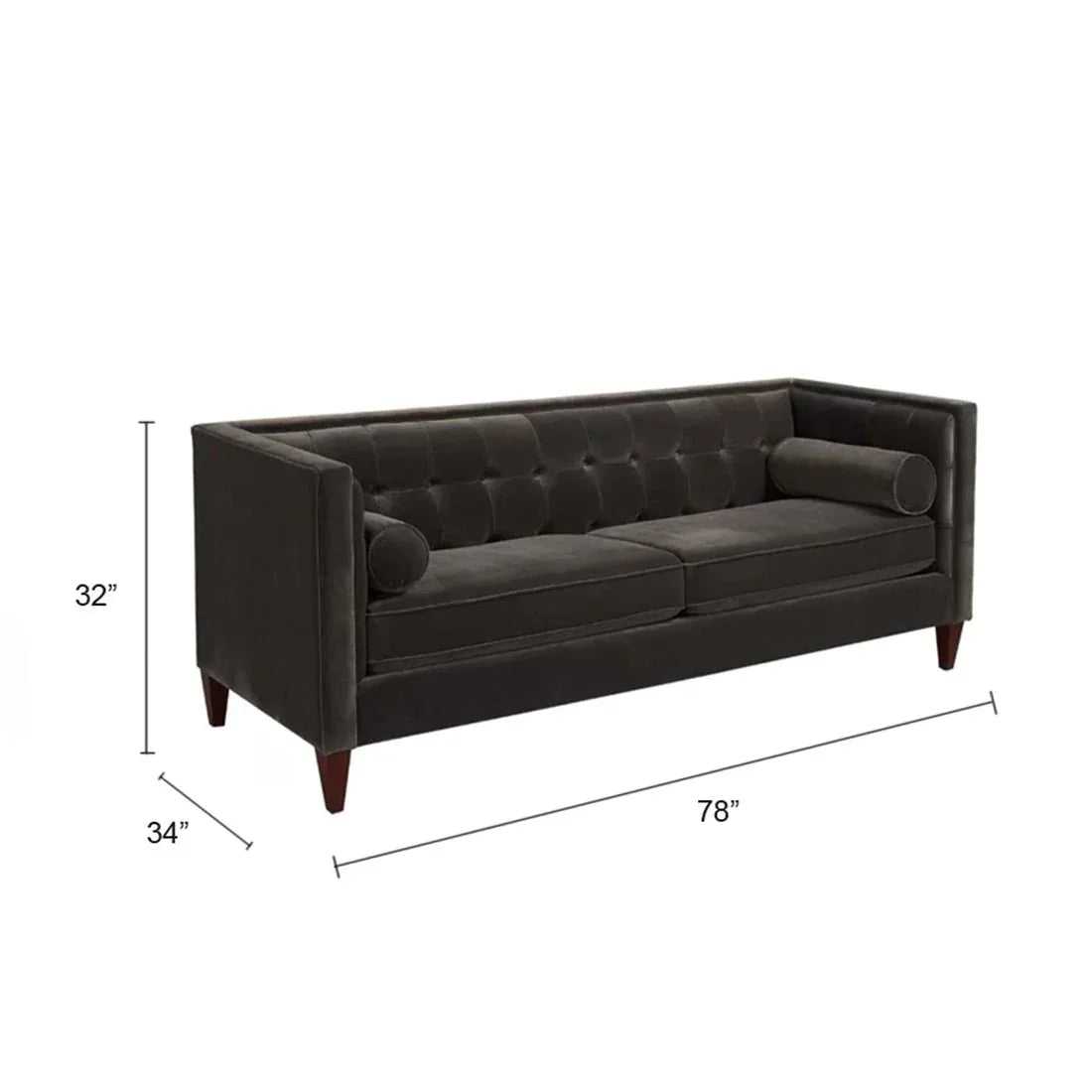 Torque - Russell 3 Seater Fabric Sofa for Living Room | Bedroom | Office - Torque India