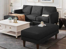 Yuka L Shape 4 Seater L Shape Sofa Furniture with 2 Seater Bench for Living Room | Bedroom |Office… - Torque India