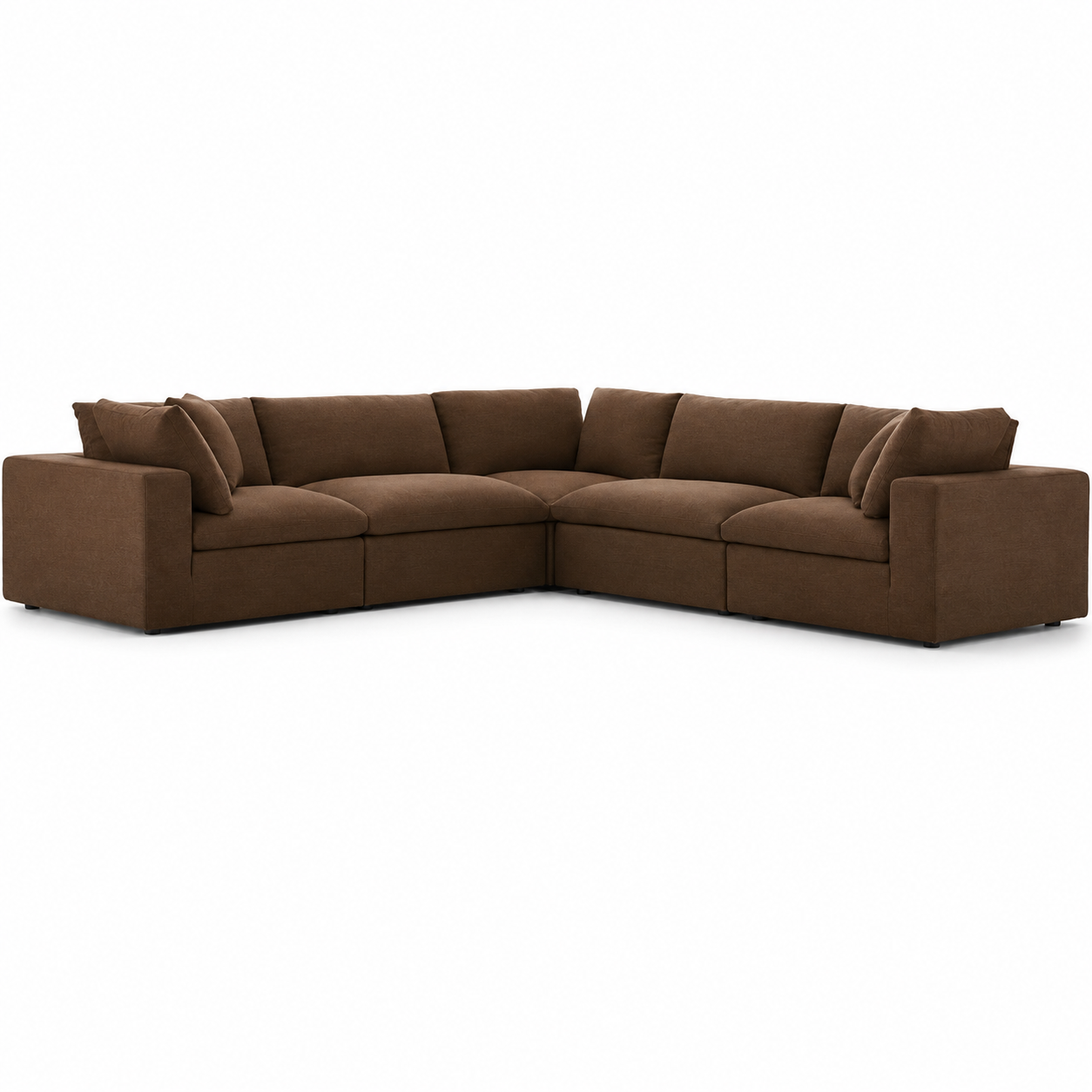 Alston Fabric L Shape 5 Seater Corner Sofa | Modern Living Room Sofa