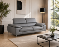 Renzo Leatherette Sofa For Living Room