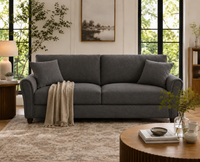 Penny 3 Seater Fabric Sofa – Modern Wooden Frame Living Room Couch