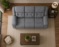 Pawel Manual Suede Leatherette Recliner