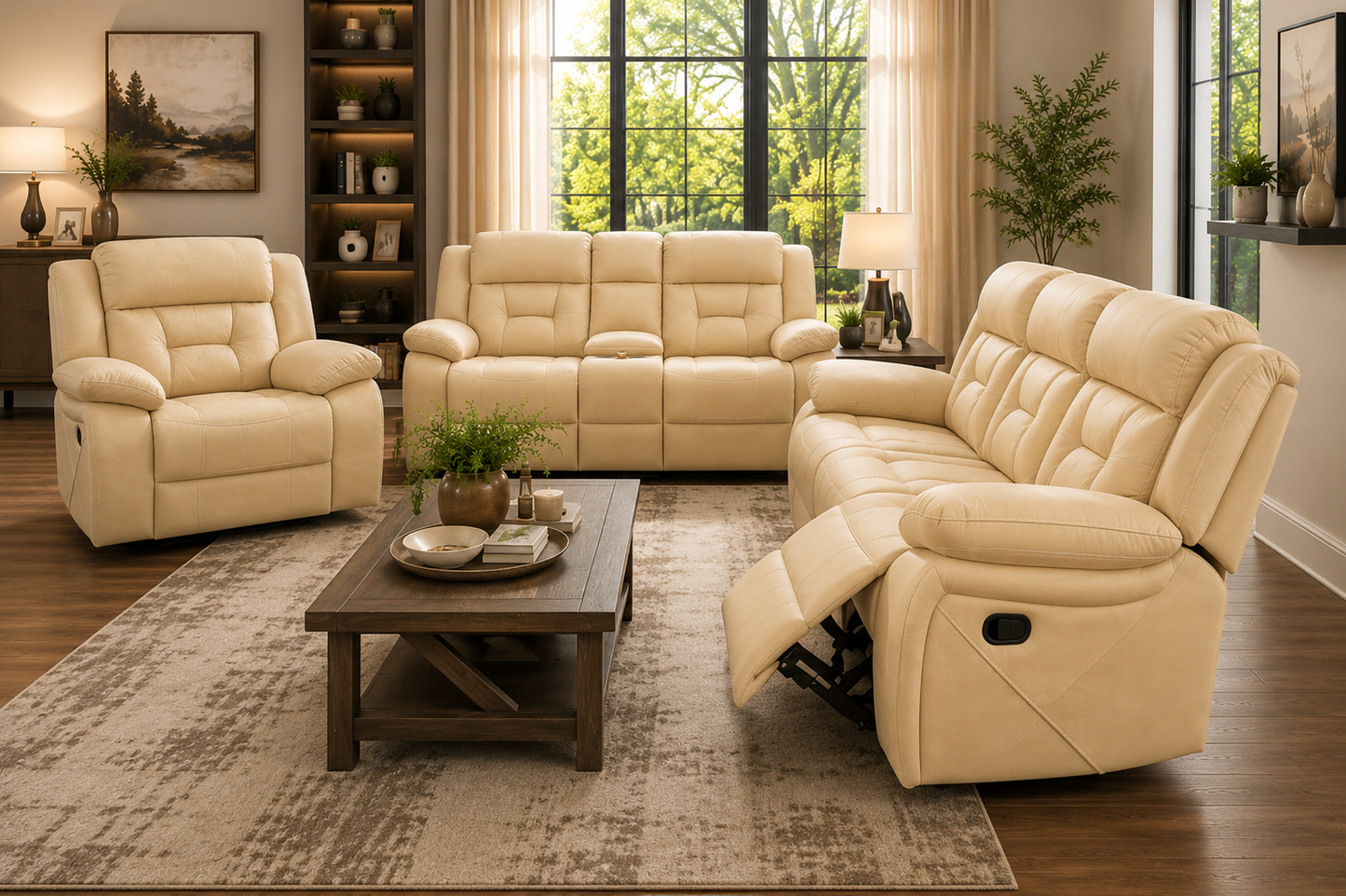 Pawel Manual Leatherette Recliner | Premium Recliner Chair for Living Room