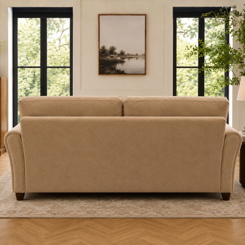 Penny 3 Seater Fabric Sofa – Modern Wooden Frame Living Room Couch