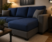 Wayland Modern Living Room Fabric Sofa – Luxury Comfortable Designer Sofa Set