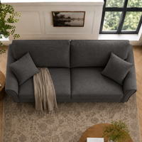 Penny 3 Seater Fabric Sofa – Modern Wooden Frame Living Room Couch