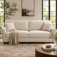 Penny 3 Seater Fabric Sofa – Modern Wooden Frame Living Room Couch