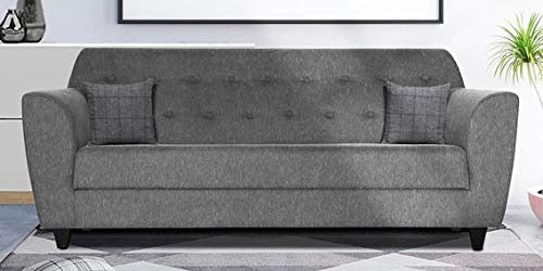 Austin 3 Seater Sofa for Living Room (Grey) |  3 Seater Sofa | Up To 70% Off