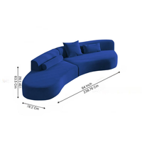 Veltrix Premium 4 Seater Sofa – Modern Luxury Fabric Sofa Set for Living Room