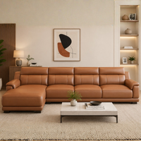 Marvella 5 Seater Modern Leatherette Sofa Set for Living Room | Premium L Shape Corner Sofa