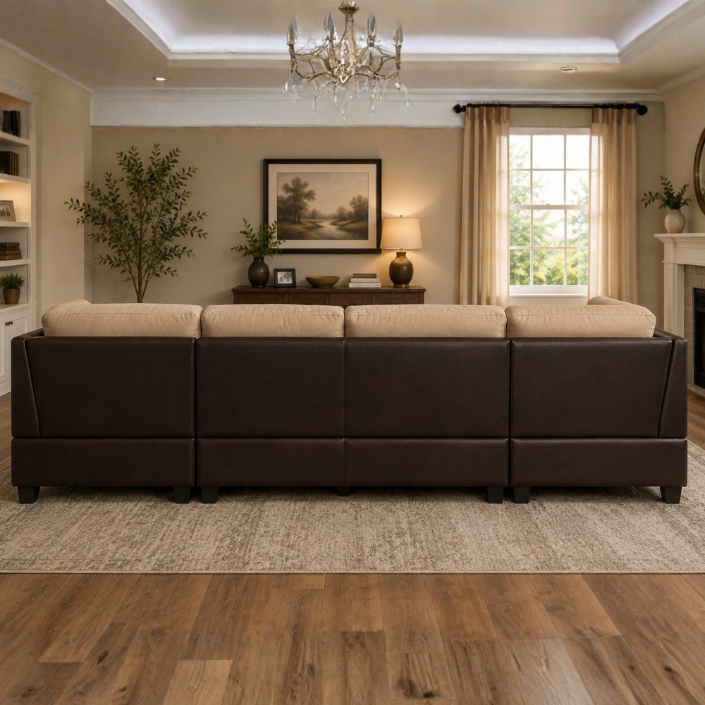 Jonathan L Shape 7 Seater Sofa for Living Room | Torque India Premium L Shape Sofa