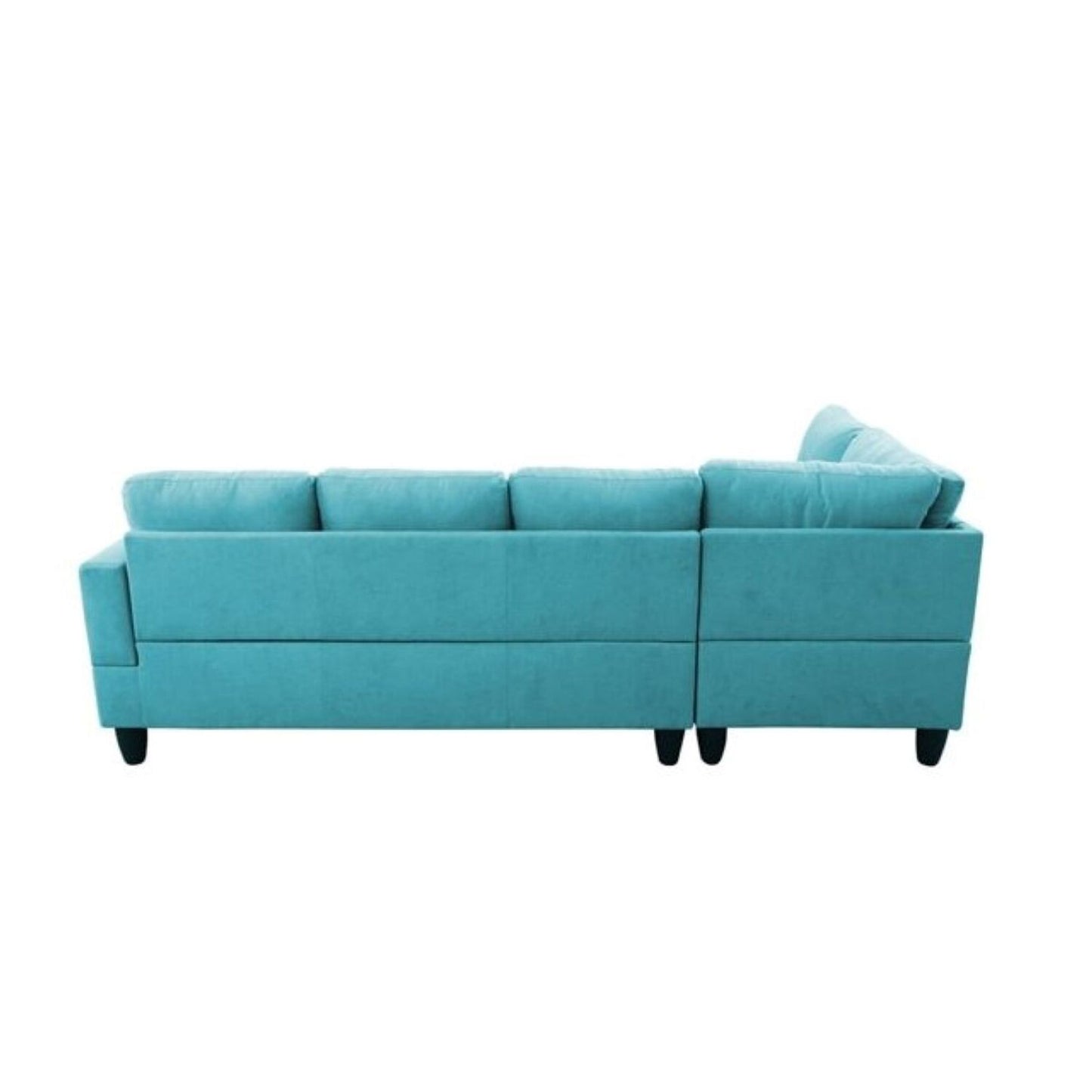 Christen 5 Seater L Shape Fabric Sofa Set with Storage Ottoman