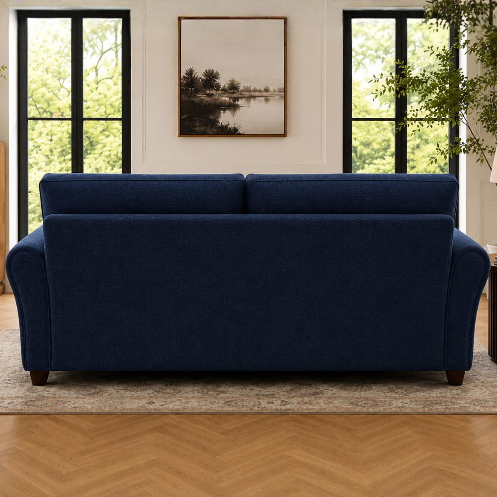 Penny 3 Seater Fabric Sofa – Modern Wooden Frame Living Room Couch