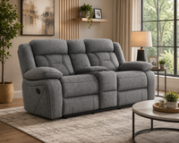 Pawel Manual Suede Leatherette Recliner