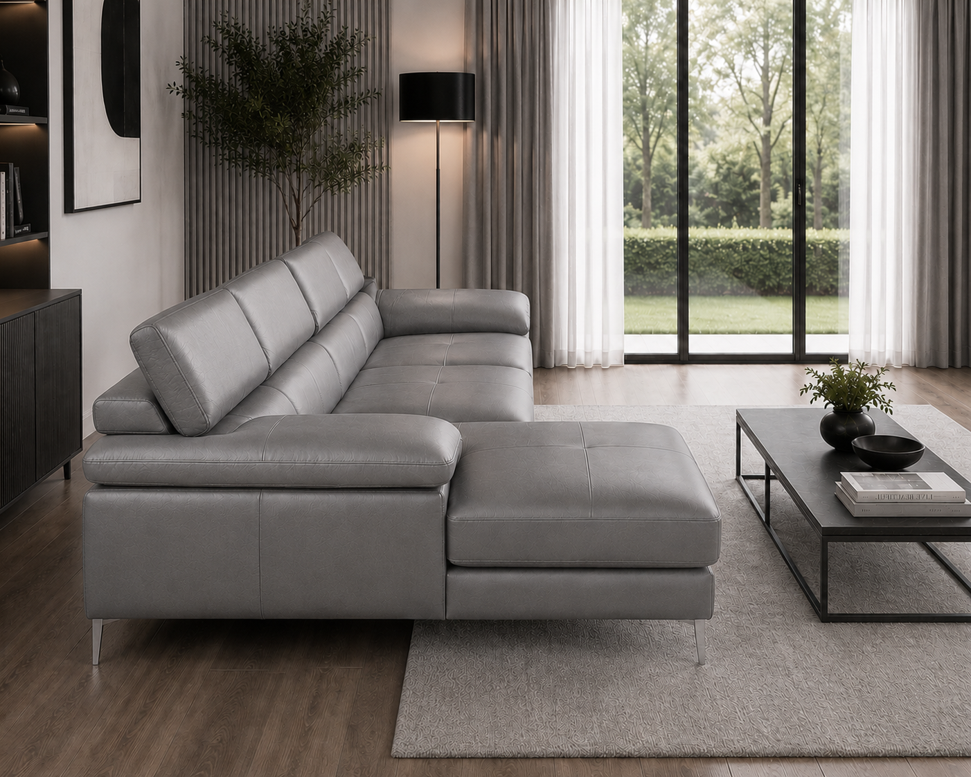 Renzo Leatherette Sofa For Living Room