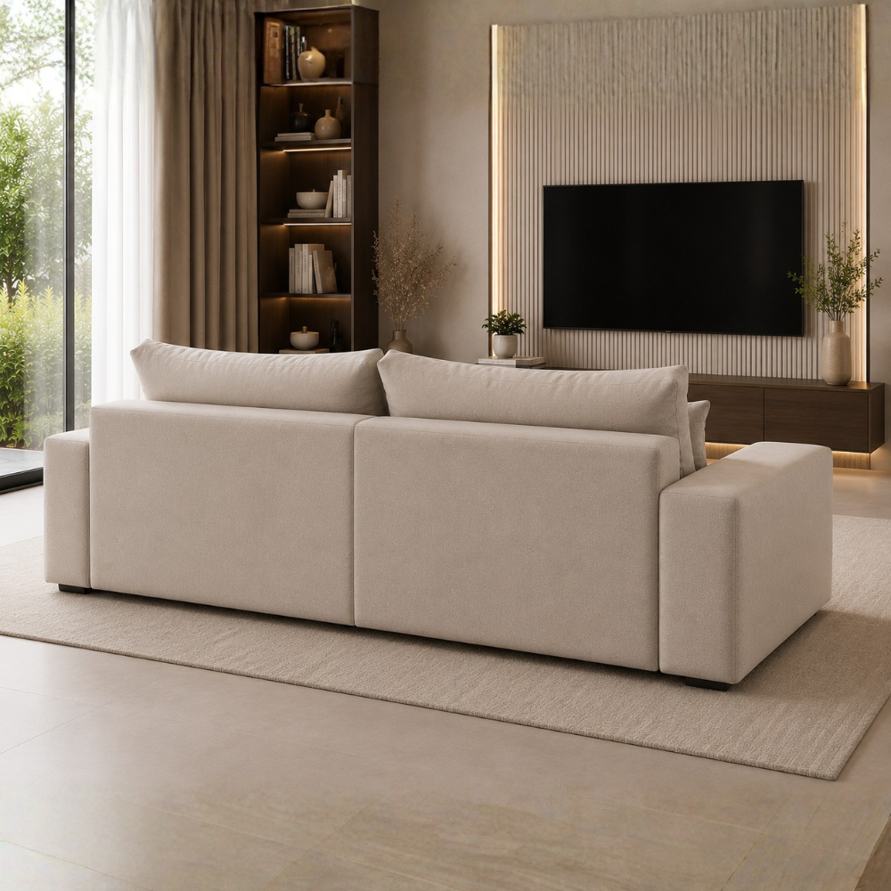 Gloria 2 Seater Premium Fabric Sofa For Living Room | Modern Luxury Designer Sofa