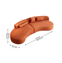 Veltrix Premium 4 Seater Sofa – Modern Luxury Fabric Sofa Set for Living Room