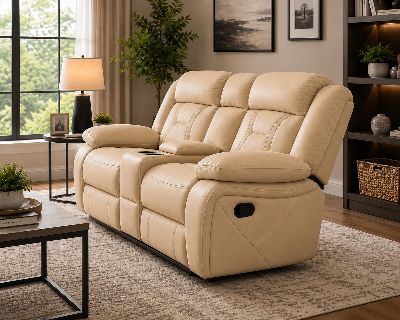 Pawel Manual Leatherette Recliner | Premium Recliner Chair for Living Room