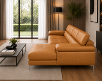 Renzo Leatherette Sofa For Living Room