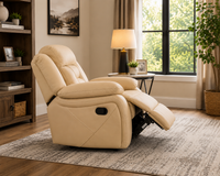 Pawel Manual Leatherette Recliner | Premium Recliner Chair for Living Room