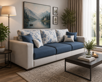 Wayland Modern Living Room Fabric Sofa – Luxury Comfortable Designer Sofa Set