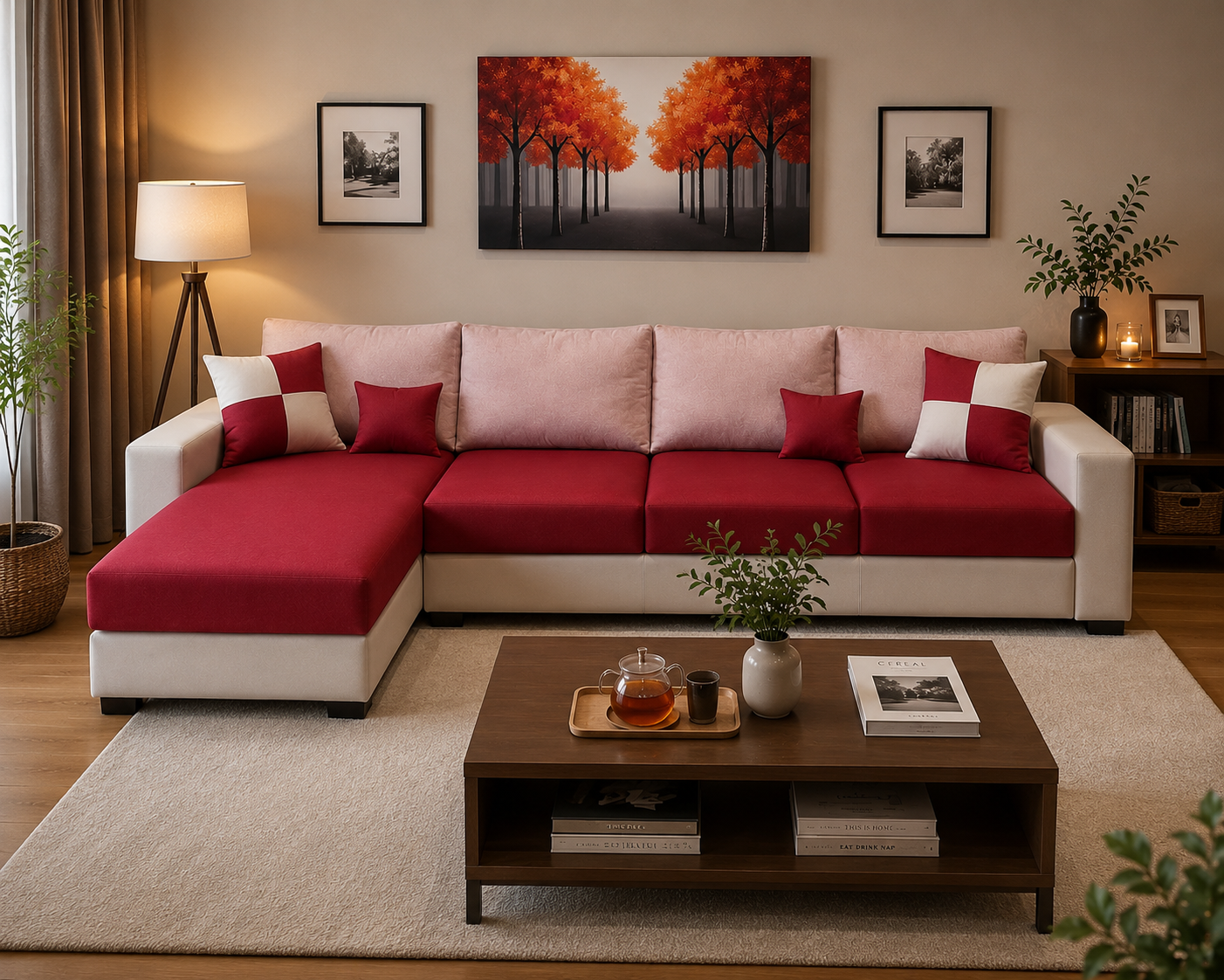 Wayland Modern Living Room Fabric Sofa – Luxury Comfortable Designer Sofa Set