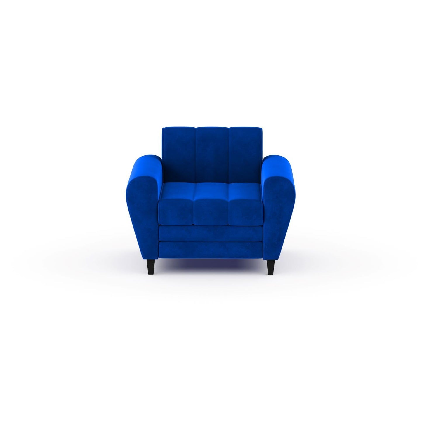 Bali 3 Seater Fabric Sofa with 2 Cushions | Wooden Fabric Sofa