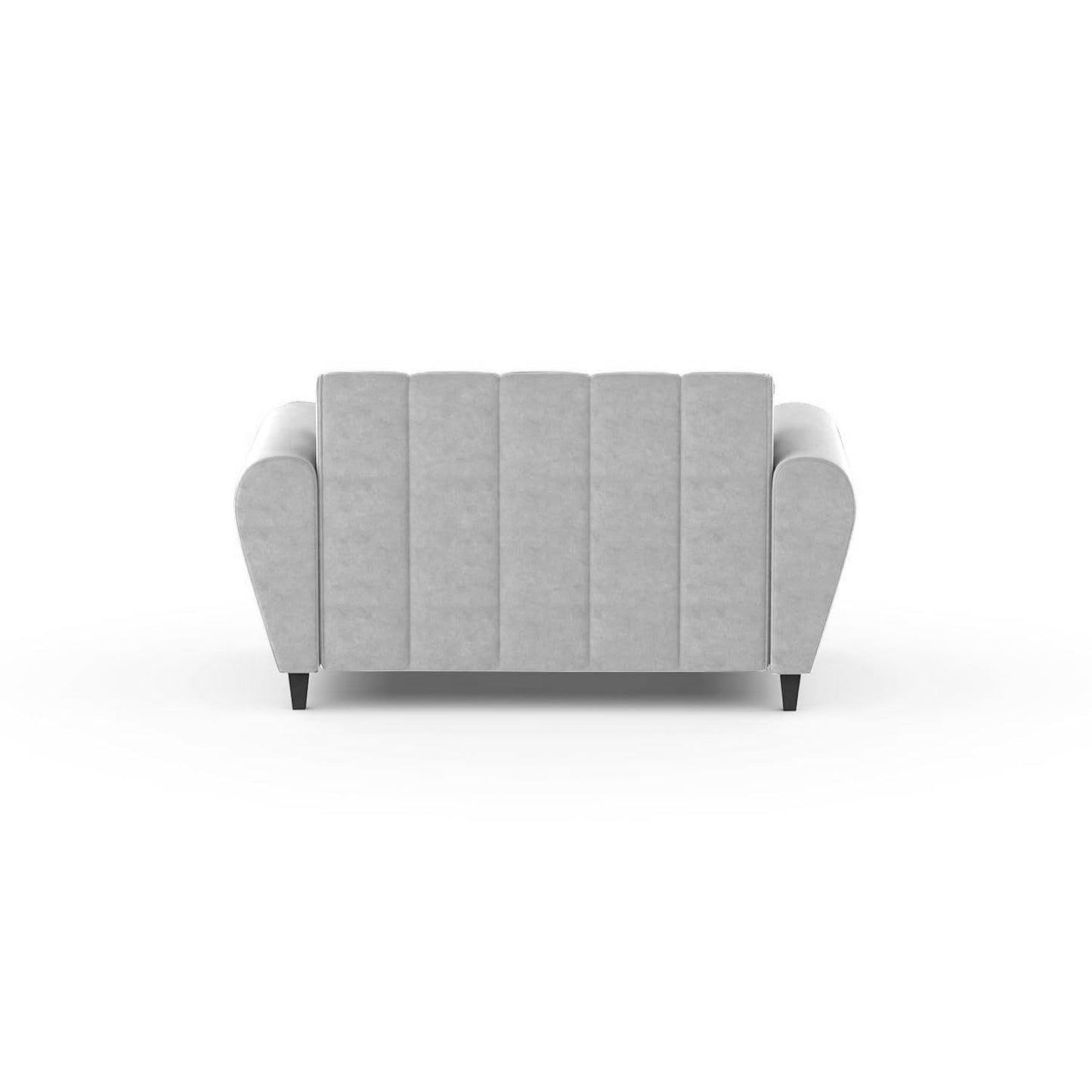 Bali 3 Seater Fabric Sofa with 2 Cushions | Wooden Fabric Sofa