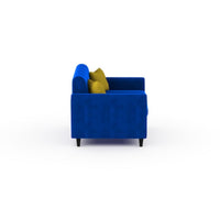 Bali 3 Seater Fabric Sofa with 2 Cushions | Wooden Fabric Sofa