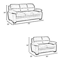 Jett Premium Fabric Sofa Set with Solid Wood Frame – Modern Luxury Living Room Sofa