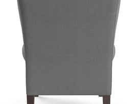Chicago 1 Seater Upholstered Wing Chair for Living Room|Bedroom|Office - Grey