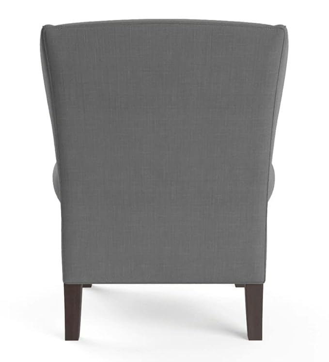 Chicago 1 Seater Upholstered Wing Chair for Living Room|Bedroom|Office - Grey