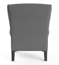 Chicago 1 Seater Upholstered Wing Chair for Living Room|Bedroom|Office - Grey