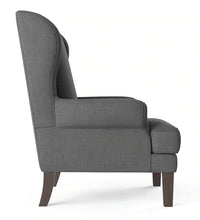 Chicago 1 Seater Upholstered Wing Chair for Living Room|Bedroom|Office - Grey