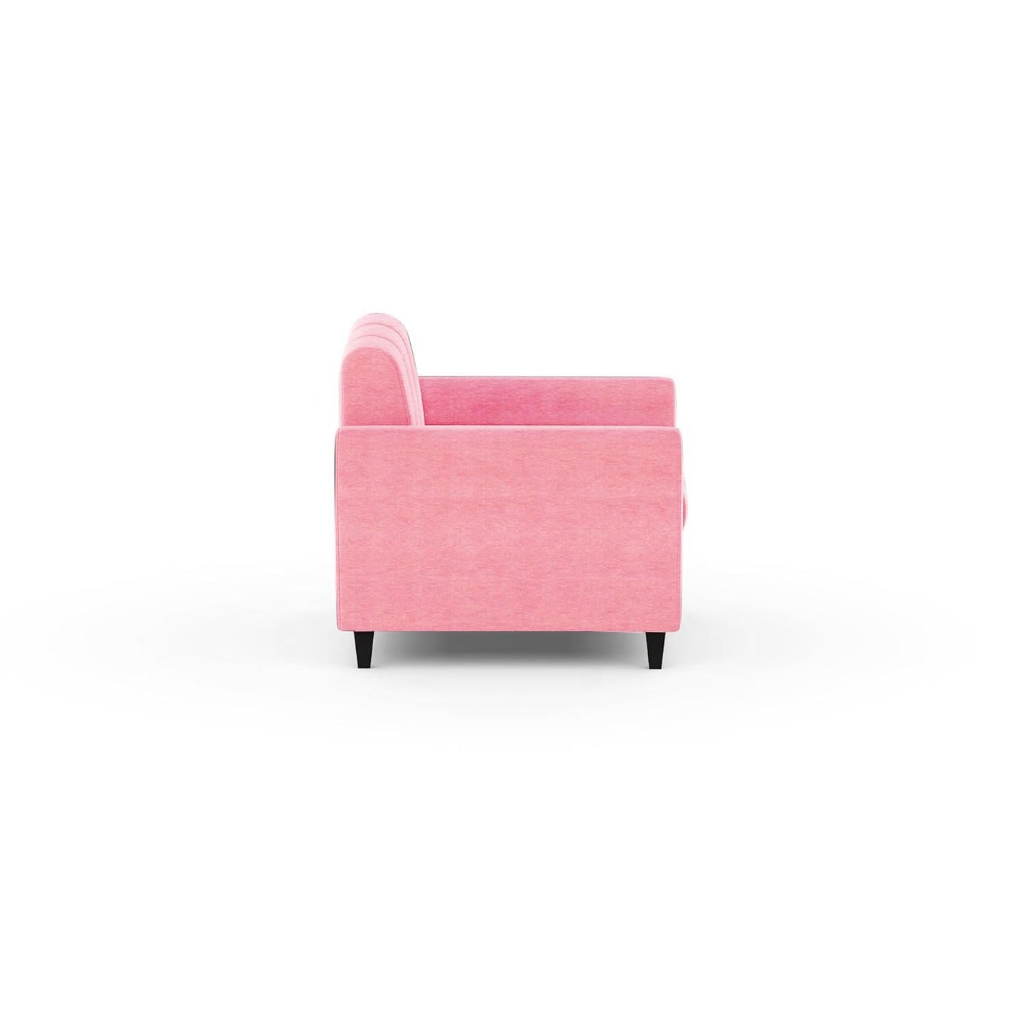 Bali 3 Seater Fabric Sofa with 2 Cushions | Wooden Fabric Sofa