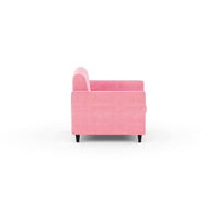 Bali 3 Seater Fabric Sofa with 2 Cushions | Wooden Fabric Sofa