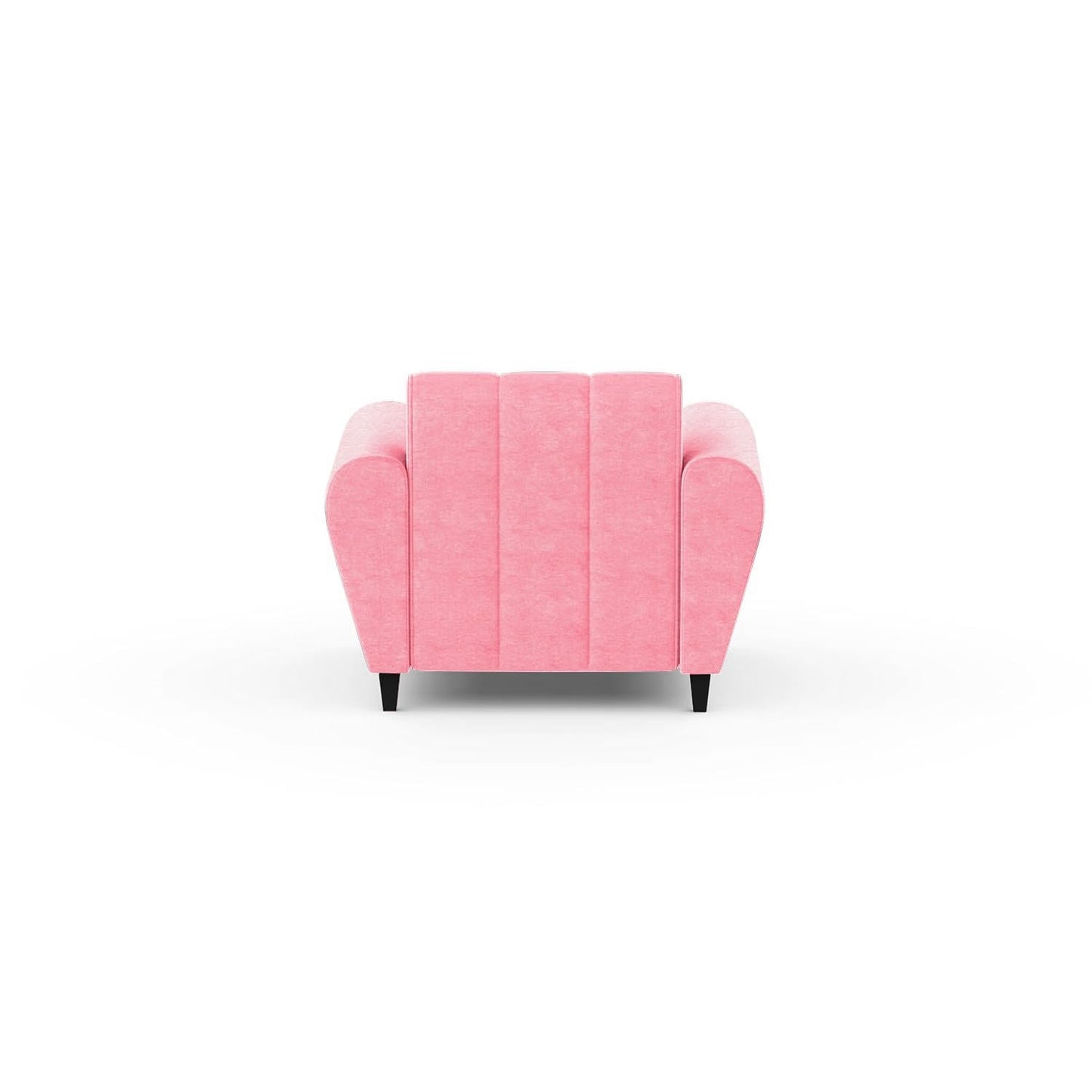 Bali 3 Seater Fabric Sofa with 2 Cushions | Wooden Fabric Sofa