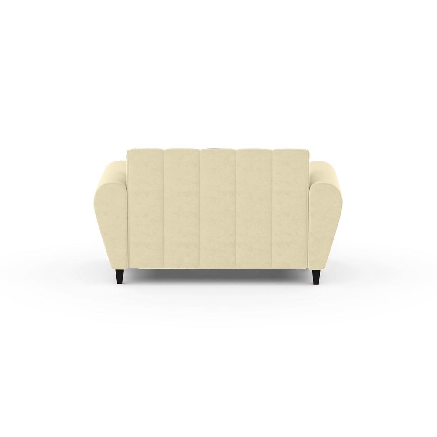 Bali 3 Seater Fabric Sofa with 2 Cushions | Wooden Fabric Sofa