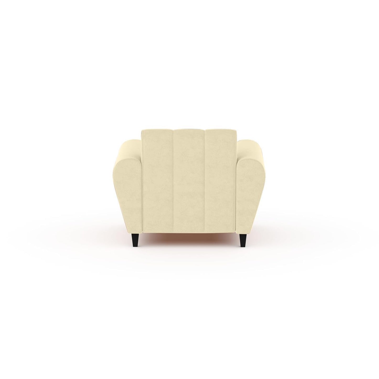 Bali 3 Seater Fabric Sofa with 2 Cushions | Wooden Fabric Sofa