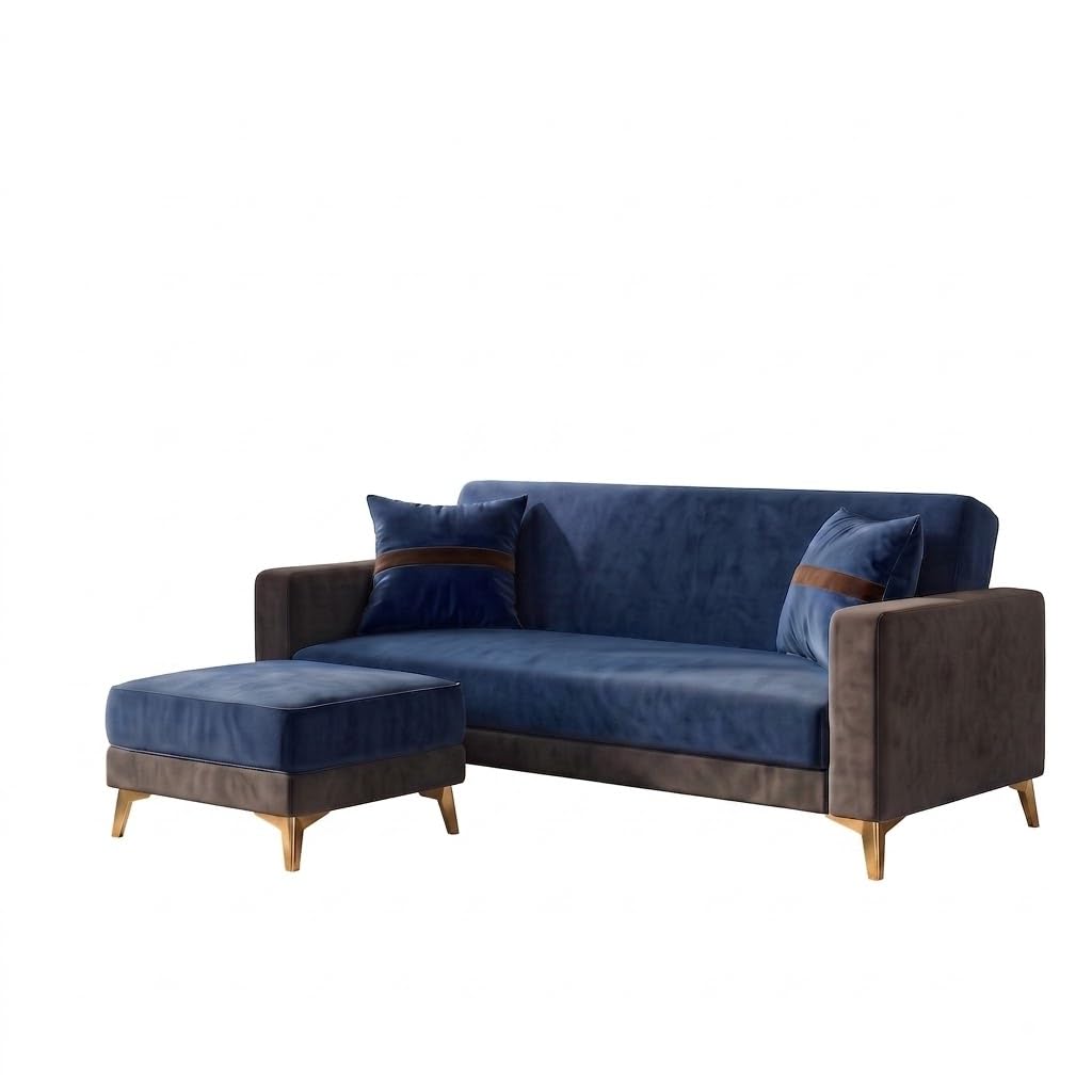 Patro 4 Seater L Shape Fabric Sofa | Modern Living Room Sofa
