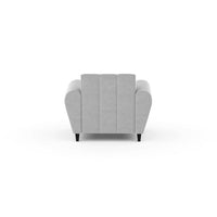 Bali 3 Seater Fabric Sofa with 2 Cushions | Wooden Fabric Sofa