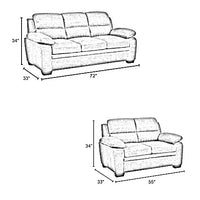 Jett Premium Fabric Sofa Set with Solid Wood Frame – Modern Luxury Living Room Sofa