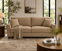 Penny 3 Seater Fabric Sofa – Modern Wooden Frame Living Room Couch